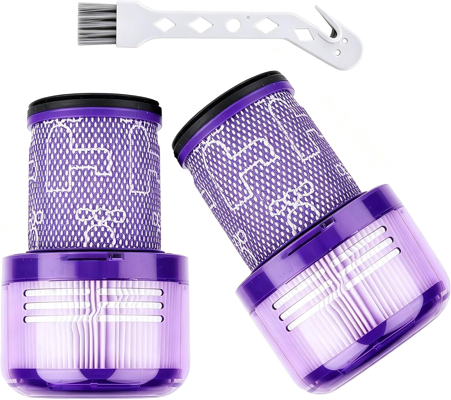 2 Stuks Wasbare Vervangingsfilter Passend voor Dyson V12 Stofzuiger