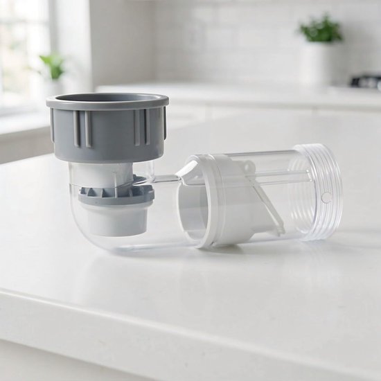 2 Stuks P-trap Vervanging met Anti-odor Ventiel Duurzame Keukenspoelbak Afvoer Connector voor Ijzeren Buizen Geurpreventie Eenvoudige Installatie — afbeelding 5