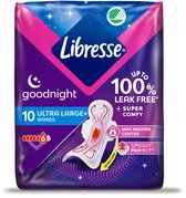 Libresse Ultra Goodnight Wing maandverband - 8 x 10 - halfjaar voorraad
