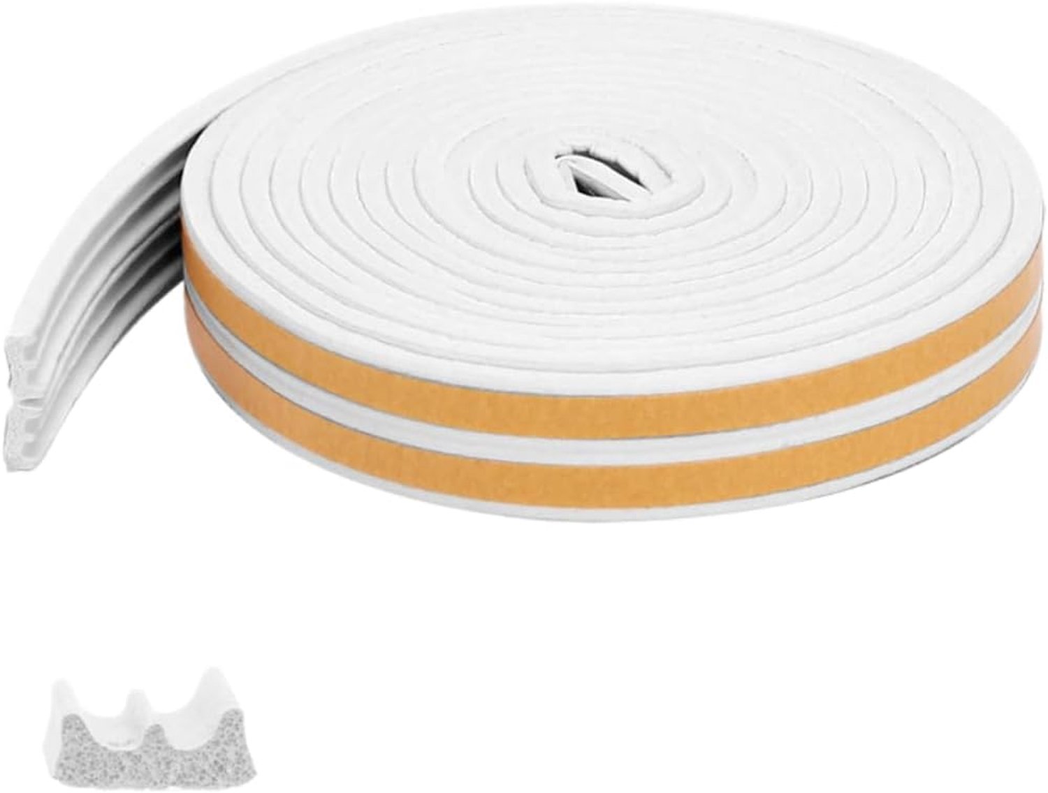 Raamafdichting Zelfklevende Siliconen Afdichtingsstrip Voor Deuren En Ramen Geluidsdicht Winddicht Stofdicht Type E 9 * 4mm Wit 3M