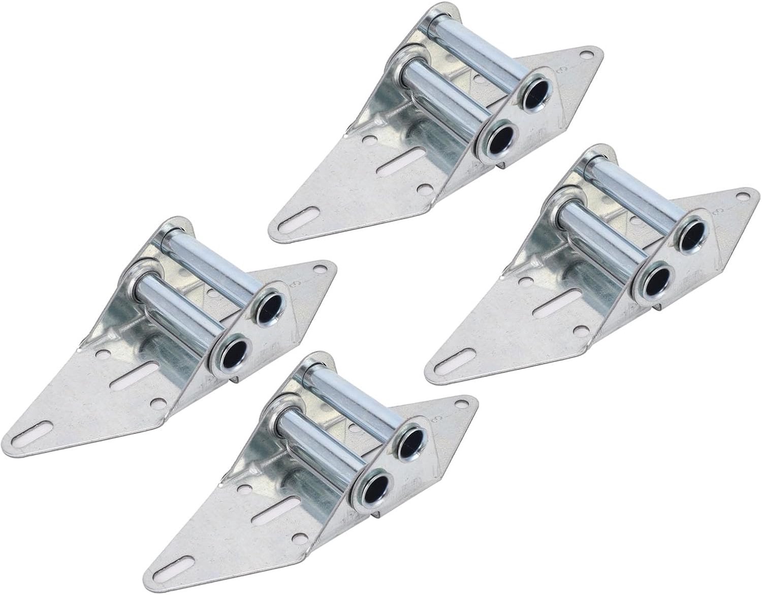 Jeffergarden Garagedeurscharnieren nr. 3 Heavy Duty Stalen Vervangingsset, 4 Stuks met Gegalvaniseerde Afwerking en Schroeven, Geschikt voor 7 16 Inch Rollen voor Residentiële en Licht Commerciële