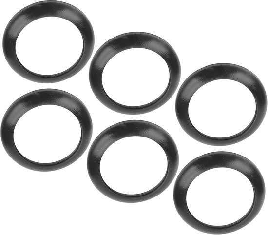 60 stuks 15 mm siliconen afstandhouders (zwarte ringen) voor hengelgrepen. — afbeelding 4