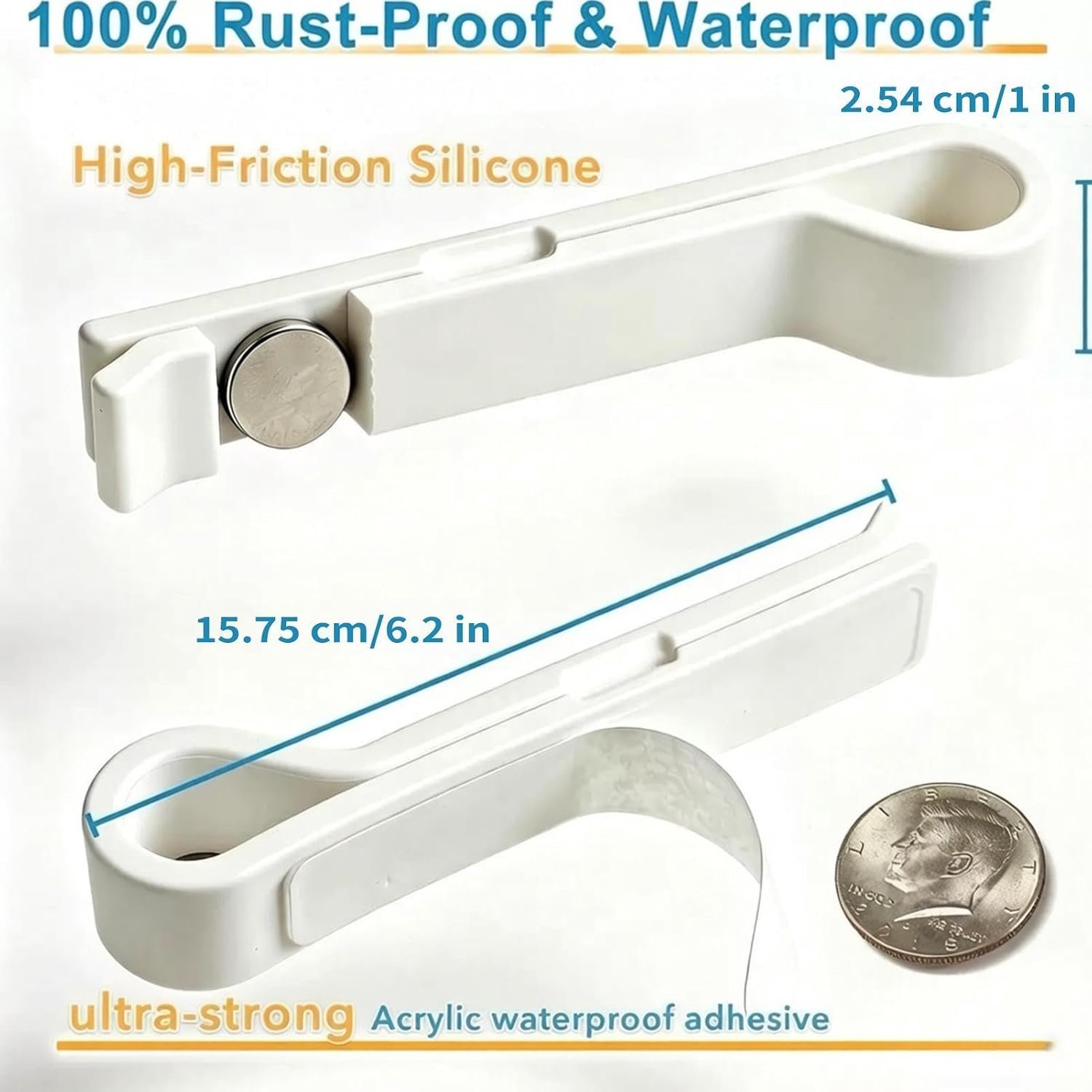 Douche Drape Magneten, Siliconen Zelfklevende Waterdichte Set