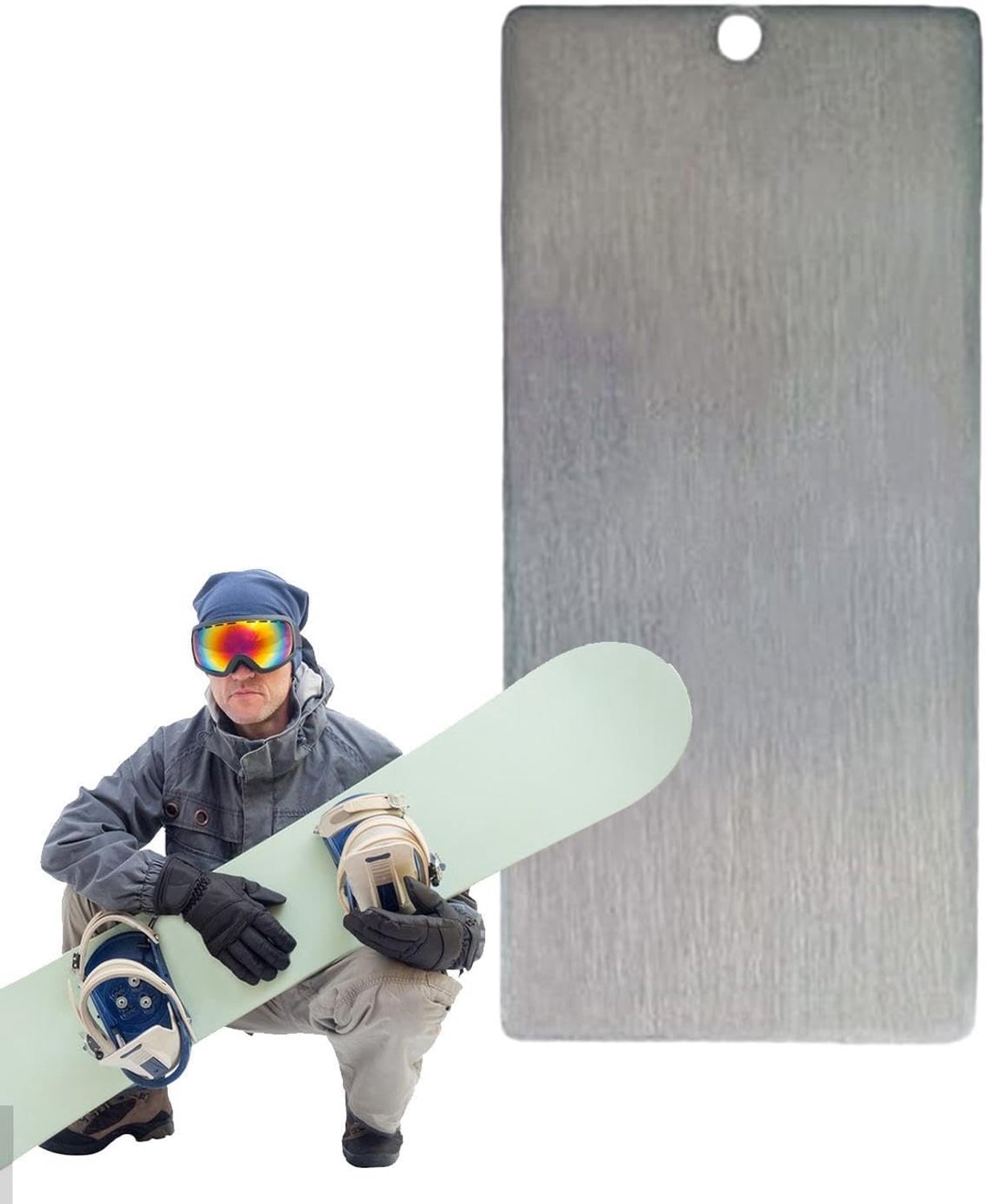 Skiwaxverwijderaar - nylon schraper 11,5 x 14,5 cm, snowboard onderhoud apparaat | draagbaar onderhoud voor wintersport reiniging van glijoppervlakken accessoires