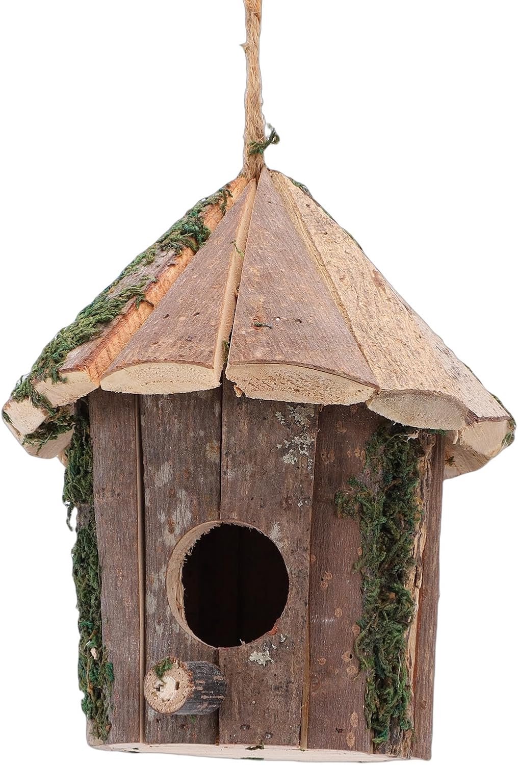 Annadue Houten Hangend Vogelhuisje met Roofdierbescherming voor Tuin
