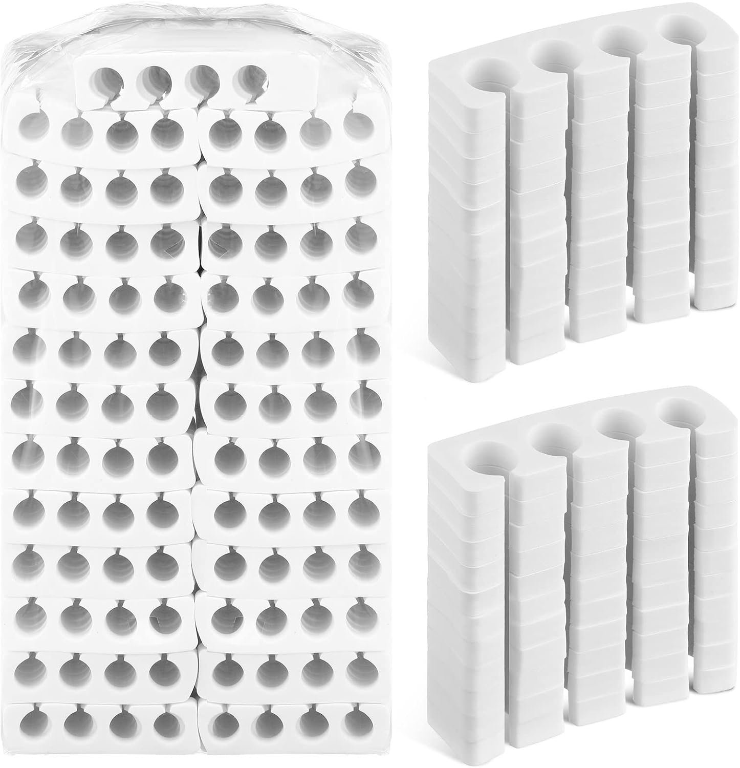 150 paar pedicure teen separators voor nagellak comfortabele zachte pedicure benodigdheden, wit