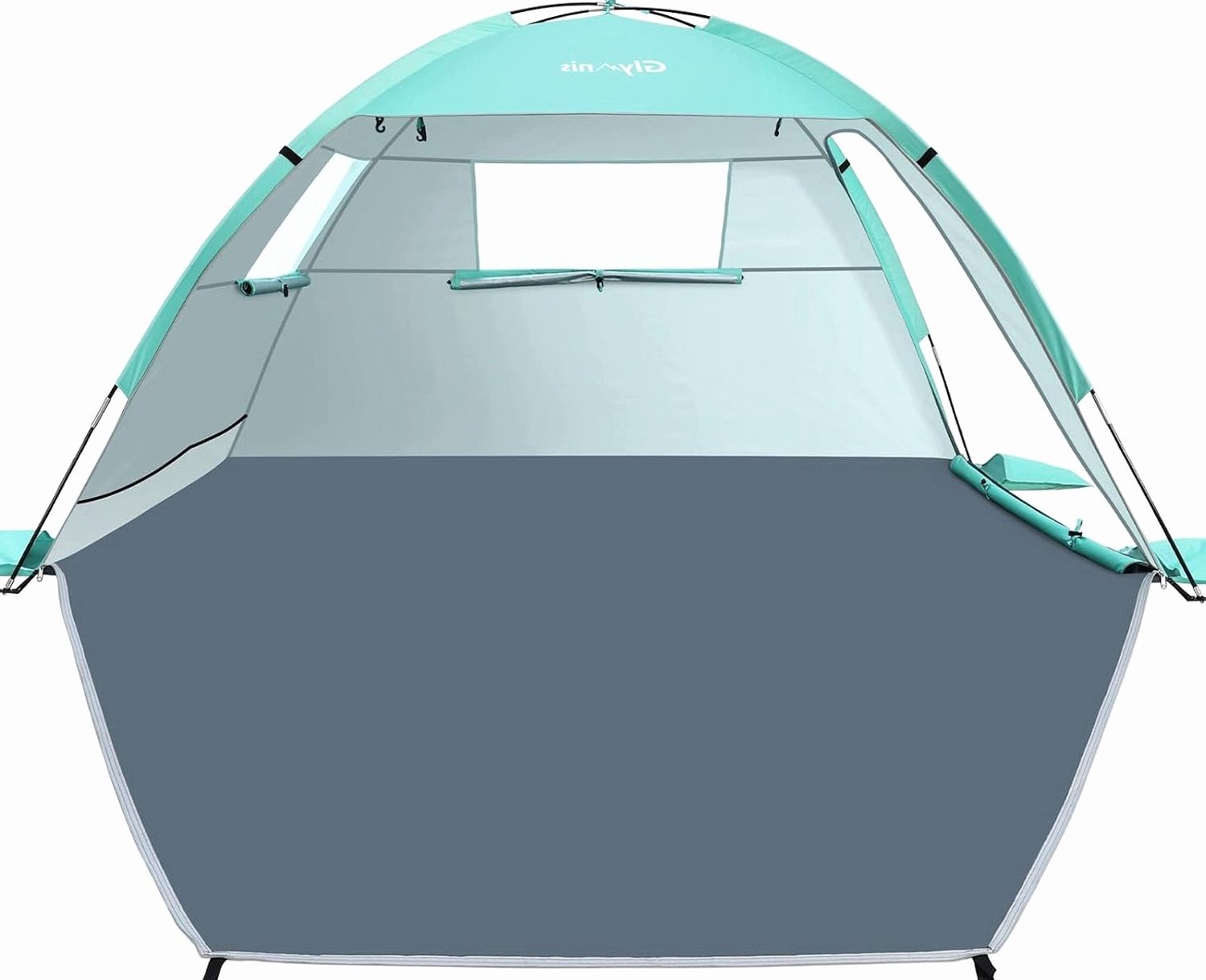 Strandtent 260cm UV UPF50+ Dubbele Deuren Ventilatie Stabiel