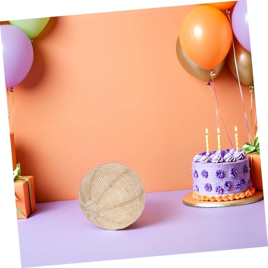 5 Stuks Delige Linnen Hanglampenkap Ronde Stoffen Lantaarn Lampenkap Natuurlijke Linnen Lampenkap voor Feestdecoratie Verjaardag Huisinrichting — afbeelding 4