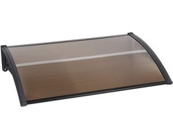 Wefun Luifel huisdeur, luifel, deurdak, overkapping, voordeurluifel, overkapping, lessenaarsafdak, bruin (80 x 120 cm)