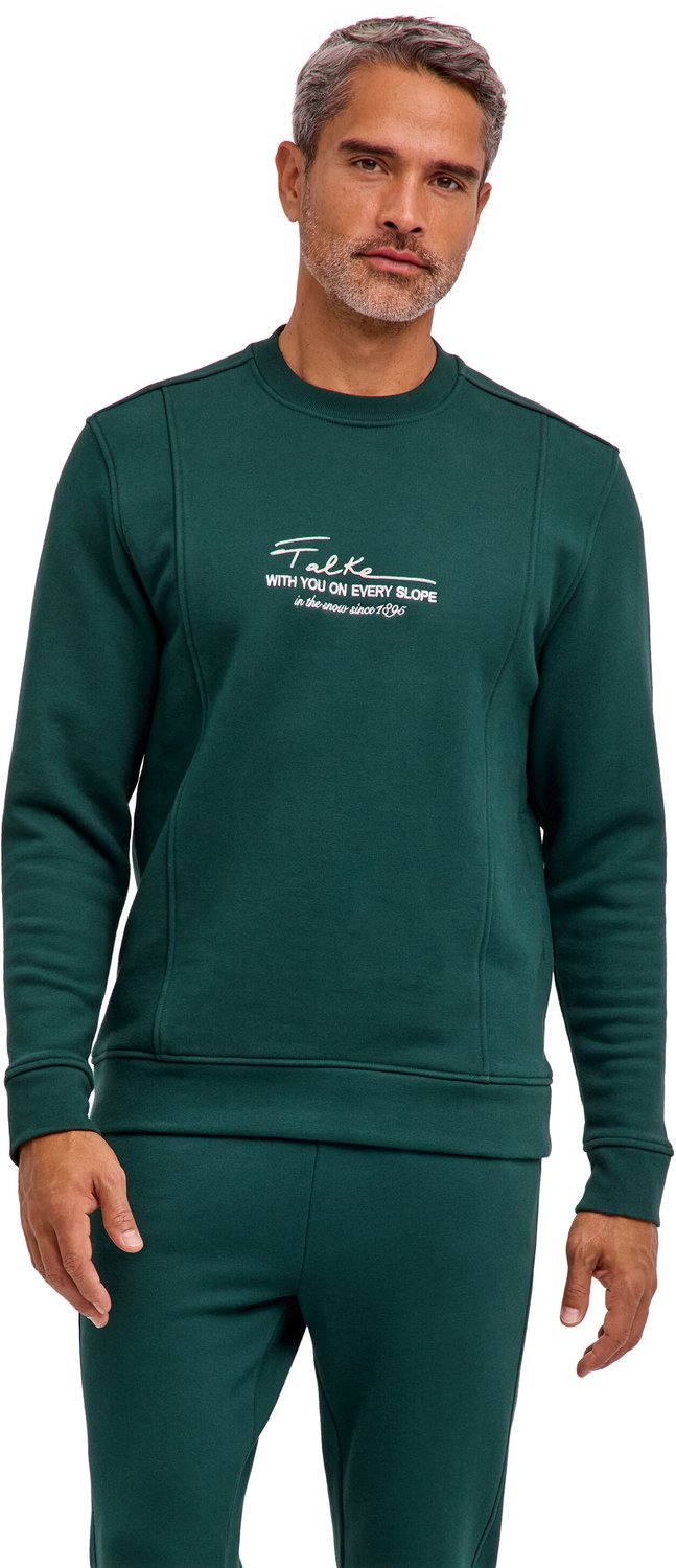 FALKE Ski Sweatshirt Crew verwarmend katoen cardigan heren Groen