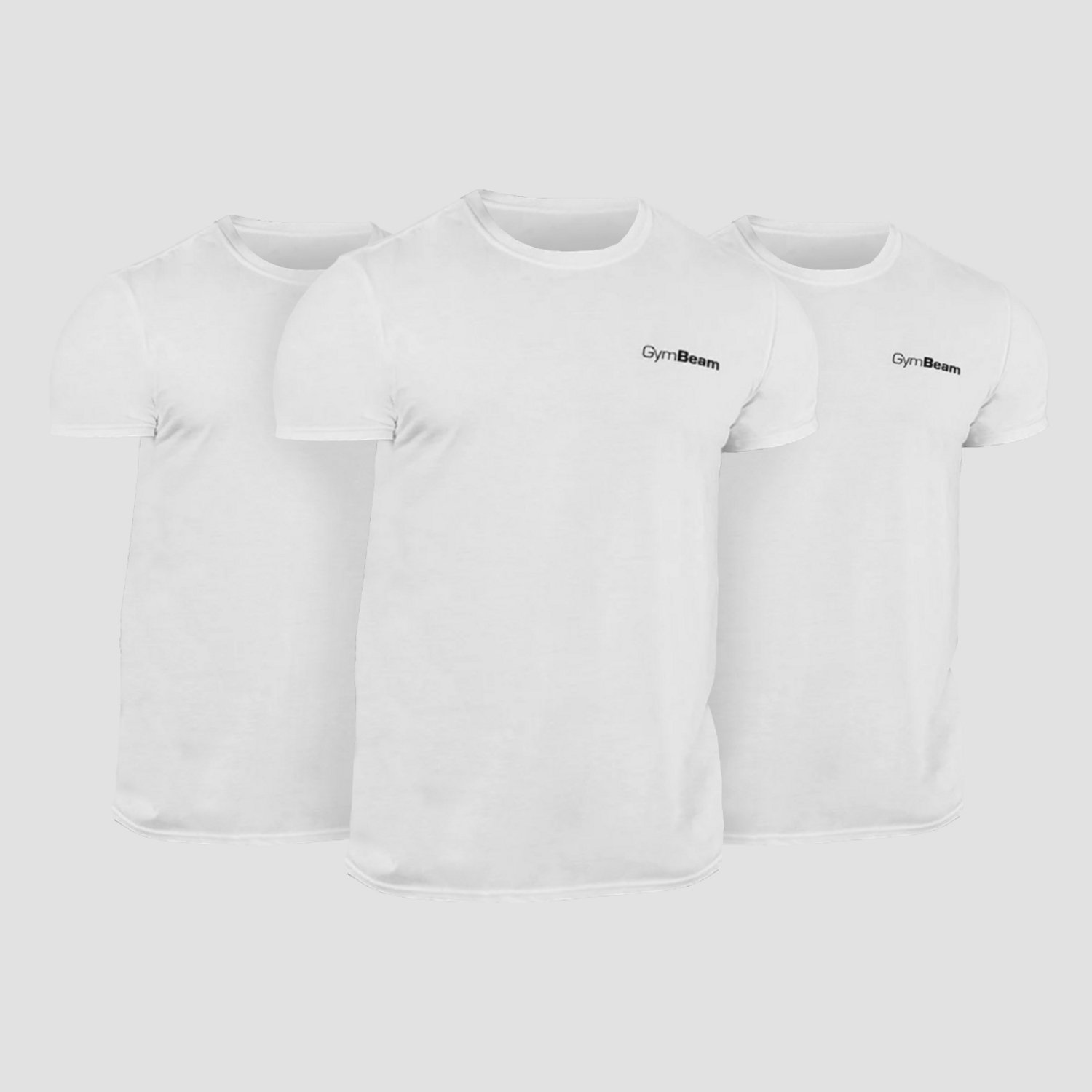 GymBeam T-shirt Basic 3Pack Wit S 3pack