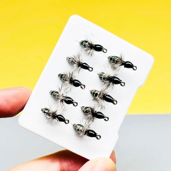 10 stuks handvliegen vissen lure/haken nat vliegen bionica griffiths kunstaas voor forel, bas en zalm voor het vissen in rivieren meren — afbeelding 3