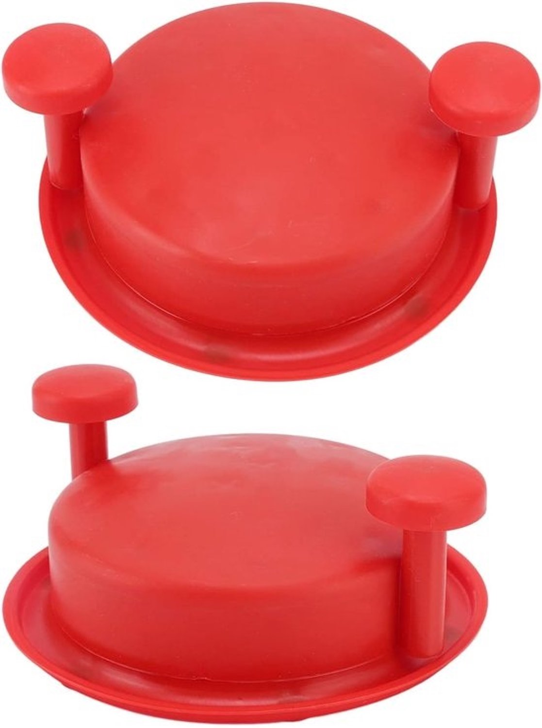 Vleesversnipperaar - Pulled meat maker - Voor het bereiden van maaltijden - Ergonomisch handvat - 19 x 19 x 8 cm - Rood