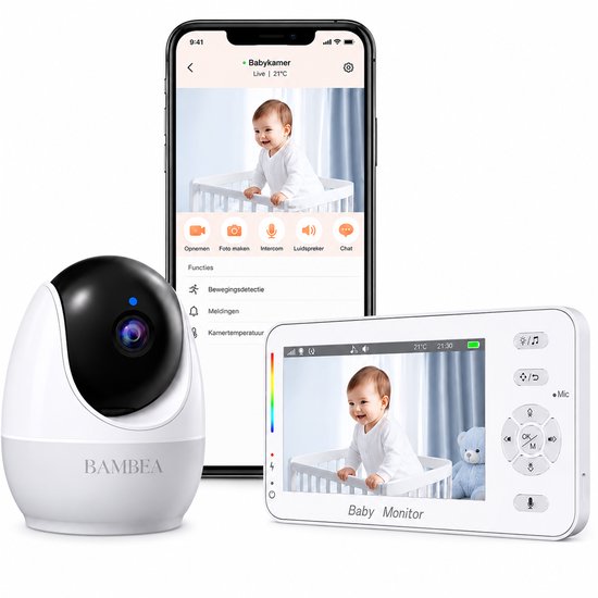 BAMBEA Babyfoon met Camera en App