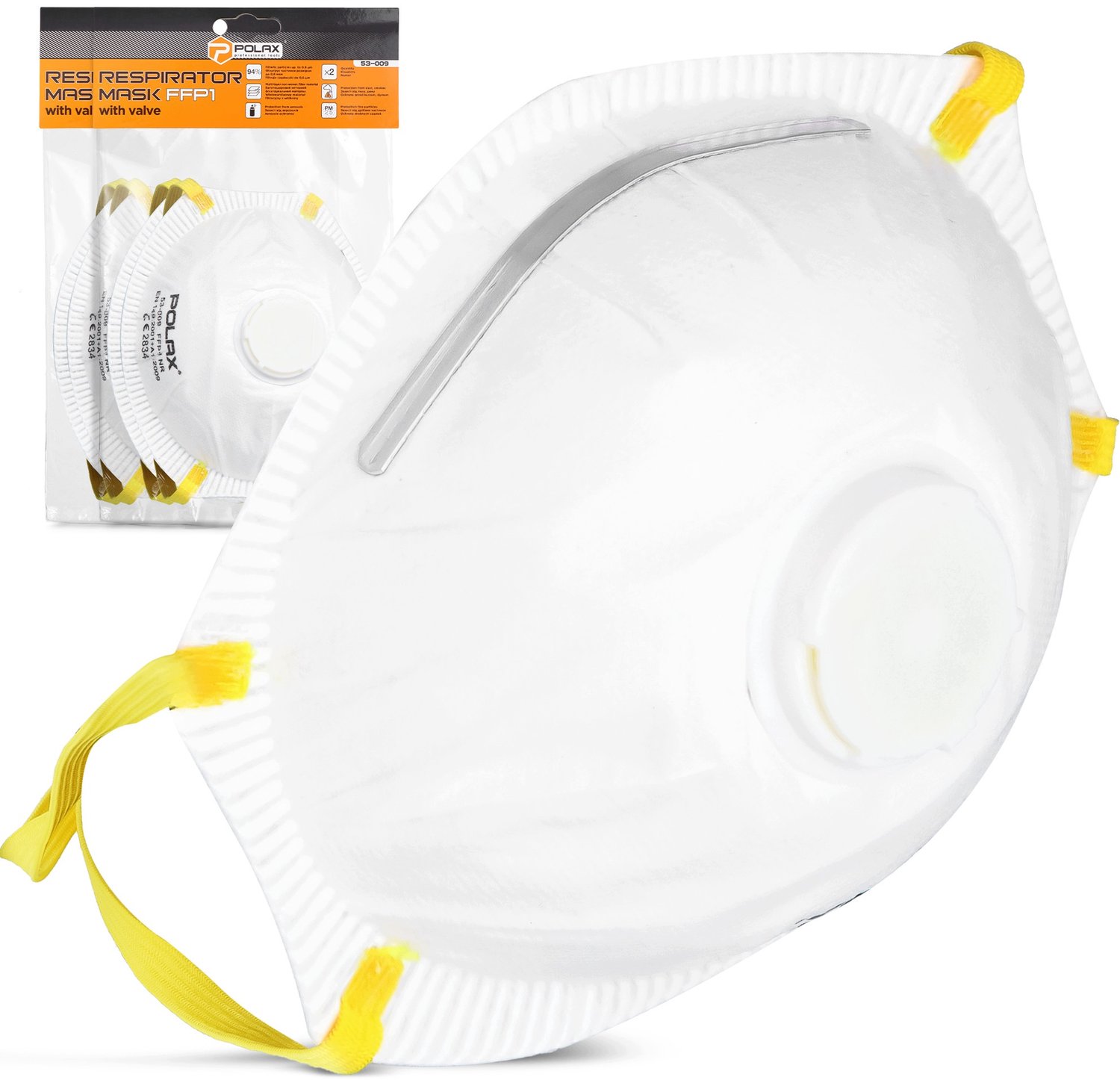 4x FFP1 Stofmasker met Uitademventiel - Bescherming tegen Stof & Deeltjes