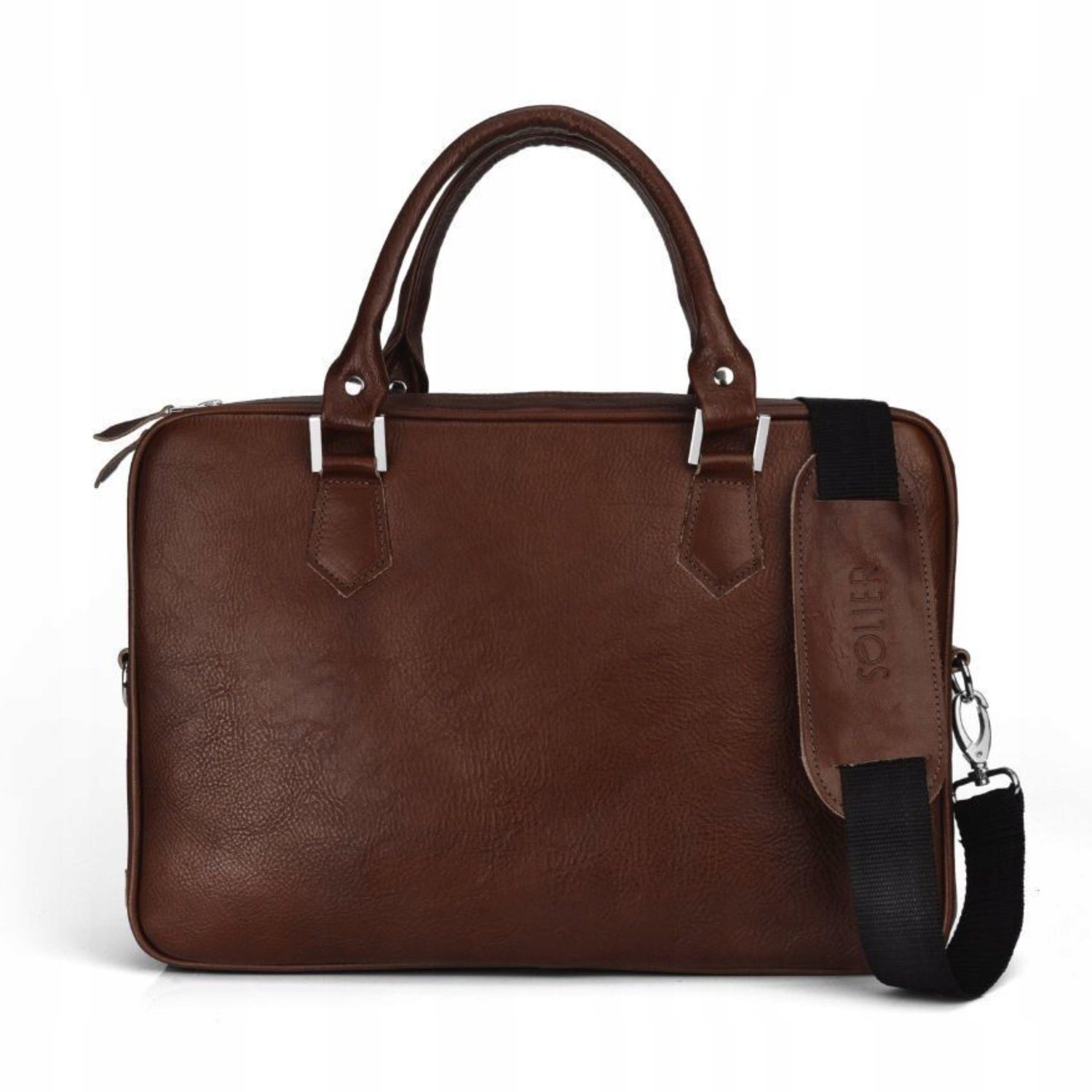 Leren Aktetas Heren Laptop 13'' Solier SL22 - Stijlvol & Functioneel