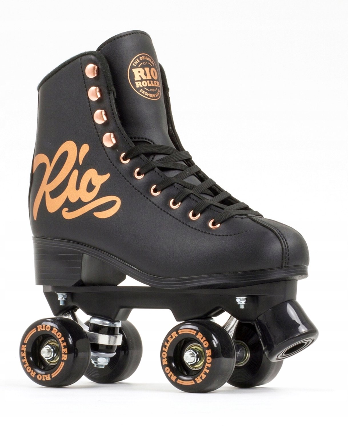 Rio Roller Rose Quad Skates Zwart/Goud Maat 39,5