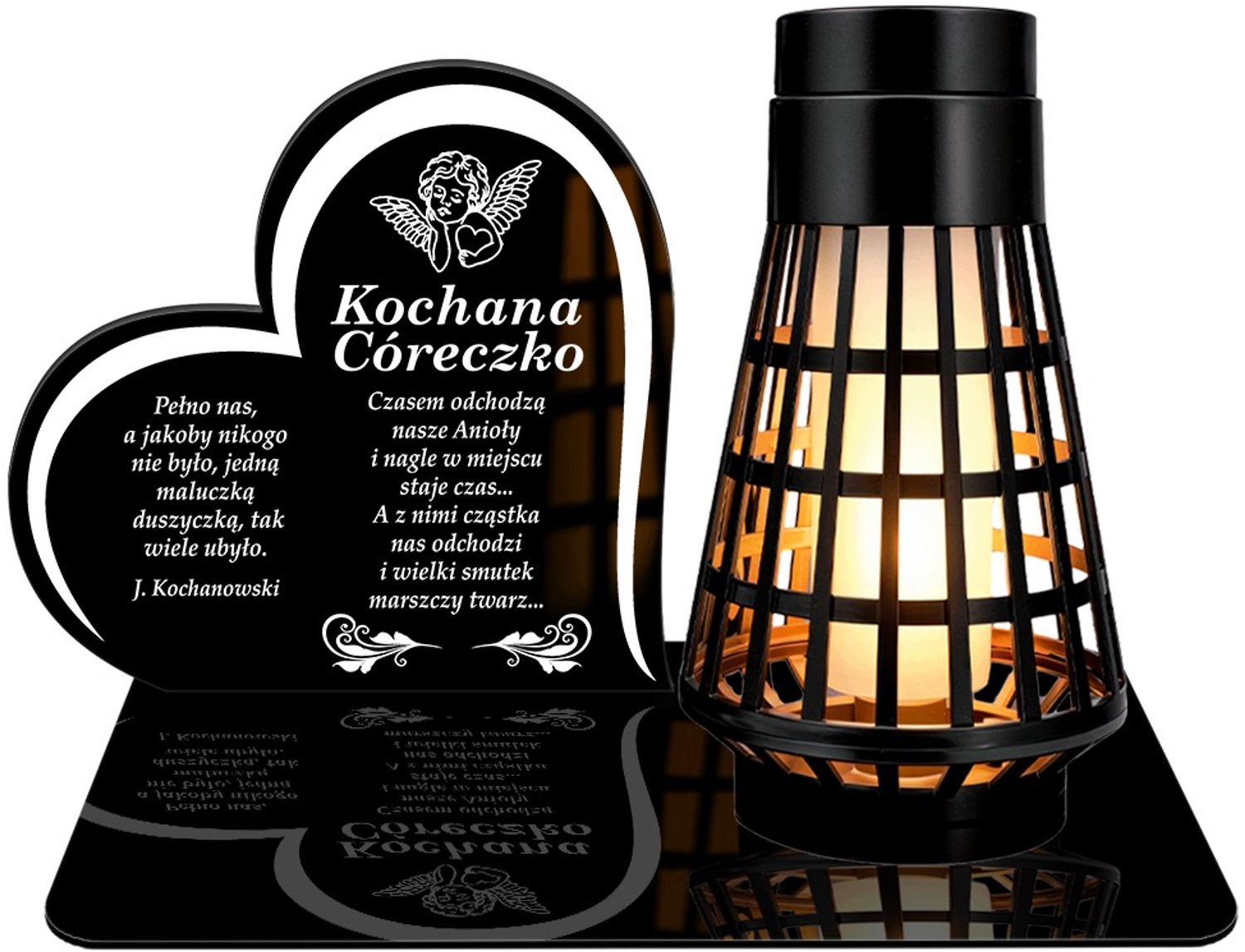 Znicz Solarny LED z Efektem Płomienia - XL