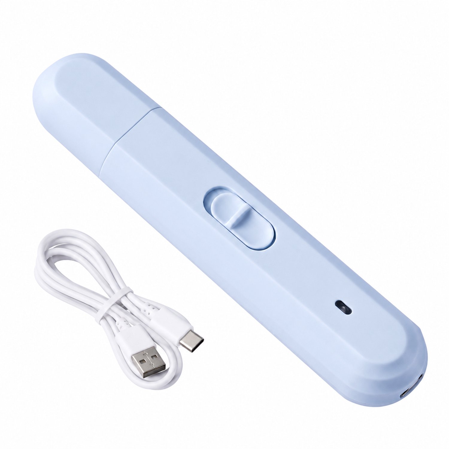 Elektrische nagelknipper - oplaadbaar - met lamp - nagelverzorging voor huisdieren - klassiek blauw