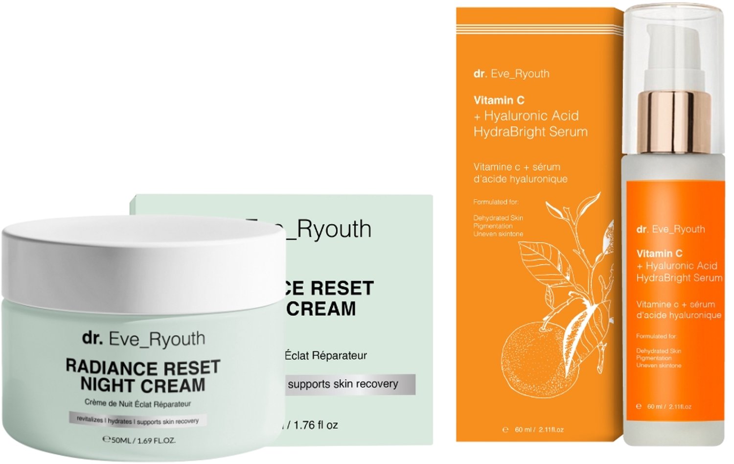Radiance Reset Nachtcrème 50 ml + Hydrabright Serum 60 ml
