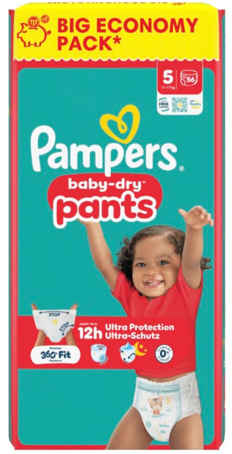 Pampers Baby Dry luierbroekjes maat 5 | 56 stuks