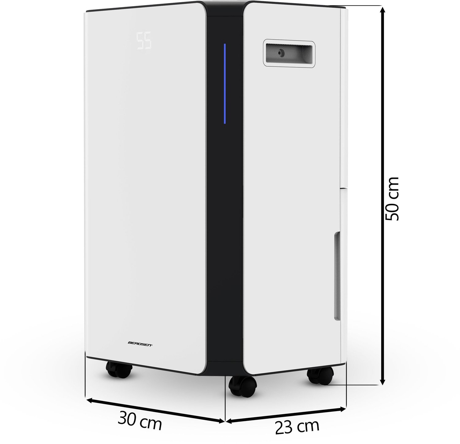 Luchtontvochtiger Elektrisch - 20 L/24 Uur Wifi Bediening - 330 W Vermogen - 30x50x23 cm Afmetingen - Wit - Voor Binnengebruik