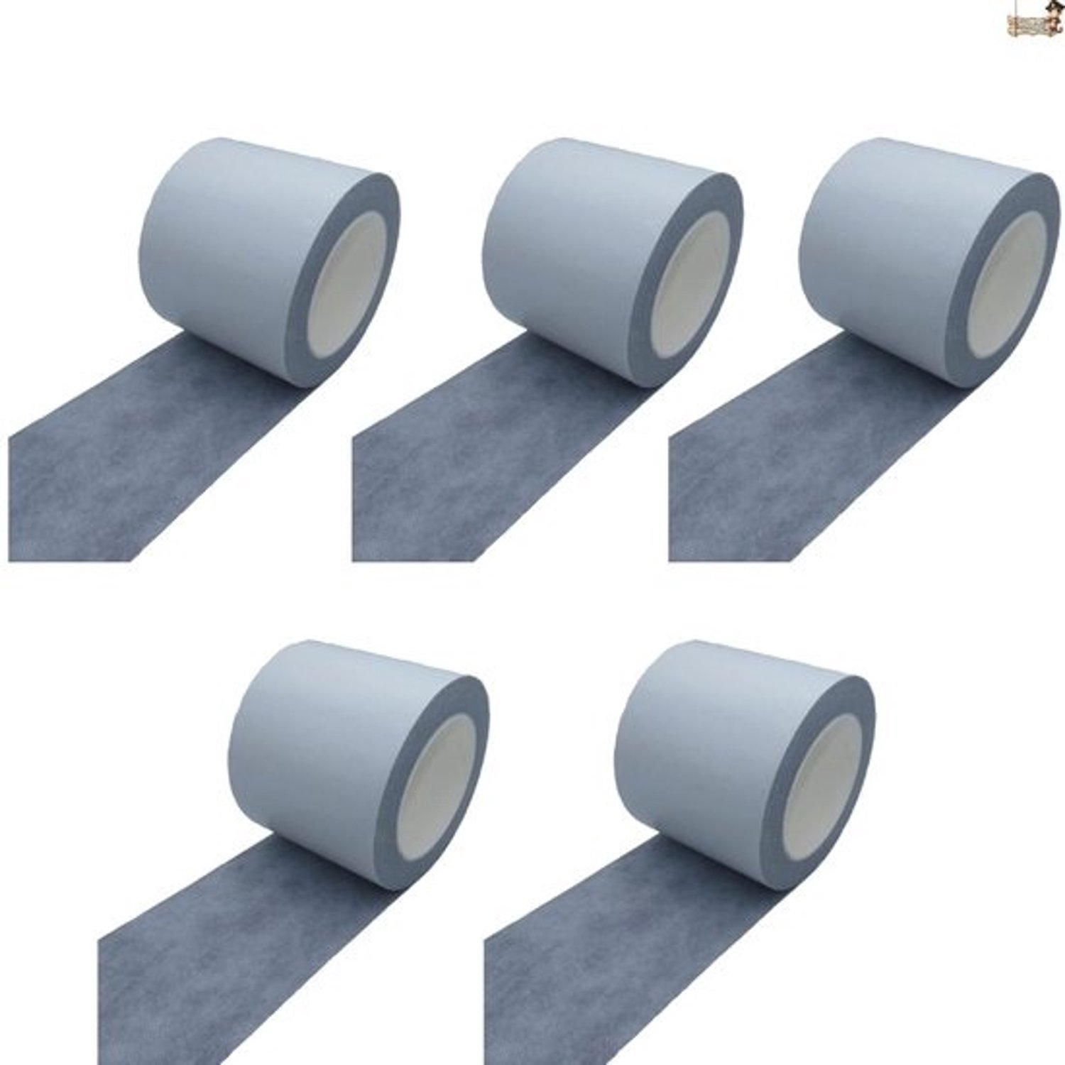 Kunstgrastape - Naadband van vliesstof - Voor gazonverbindingen - Hoge kleefkracht - 5 rollen - 10 meter - Zwart