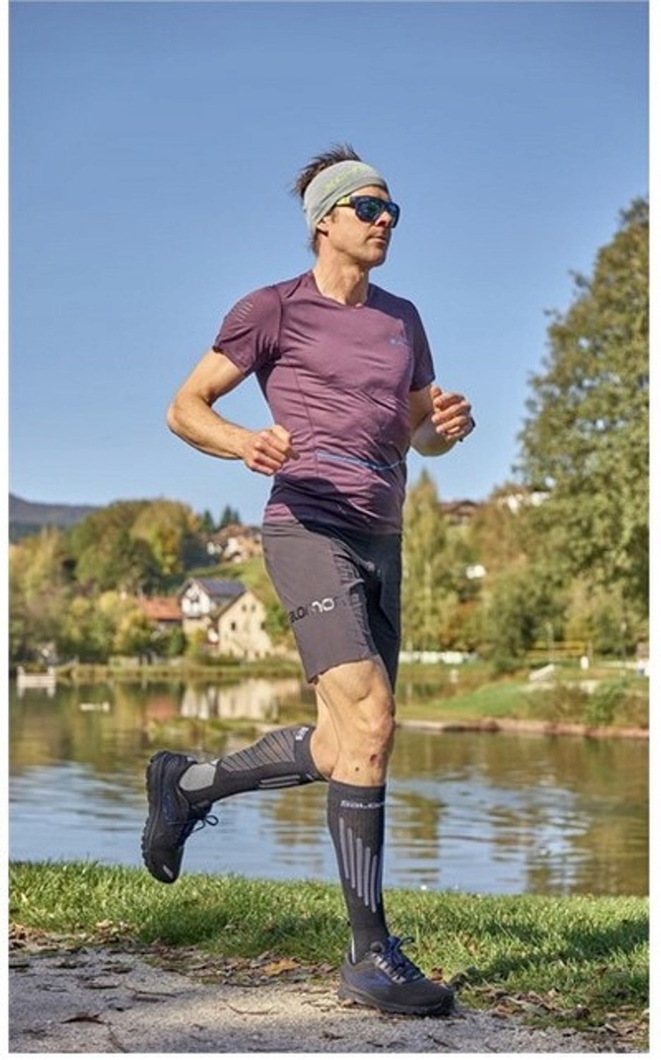 Salomon Compression Hardloop Sokken CoolMax Marathon 39-41 Multicolor