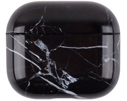 Telestore - hoesje geschikt voor AirPods 5 en AirPods 4 hard case cover - marmer patroon zwart wit - TPU hoesje Beschermhoes - AirPods 5 en 4 Cover - AirPods 5 / 4 hoesje - Geschikt voor Apple AirPods 5 en AirPods 4