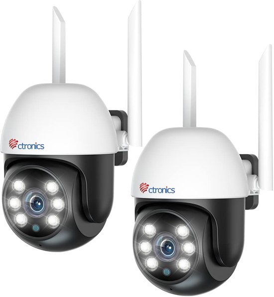 Buitencamera Draadloos - 1080p Resolutie - Nachtzicht 20 Meter - Wit Kunststof - Beveiligingscamera - Wifi IP Camera — afbeelding 2