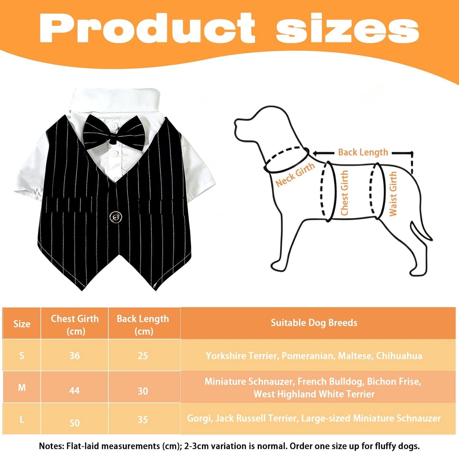 Formele Hondenbandana met Strik, Verstelbaar Kostuum voor Trouwen en Feesten, Geschikt voor Corgi, Jack Russell en Miniatuur Schnauzer (Maat L)