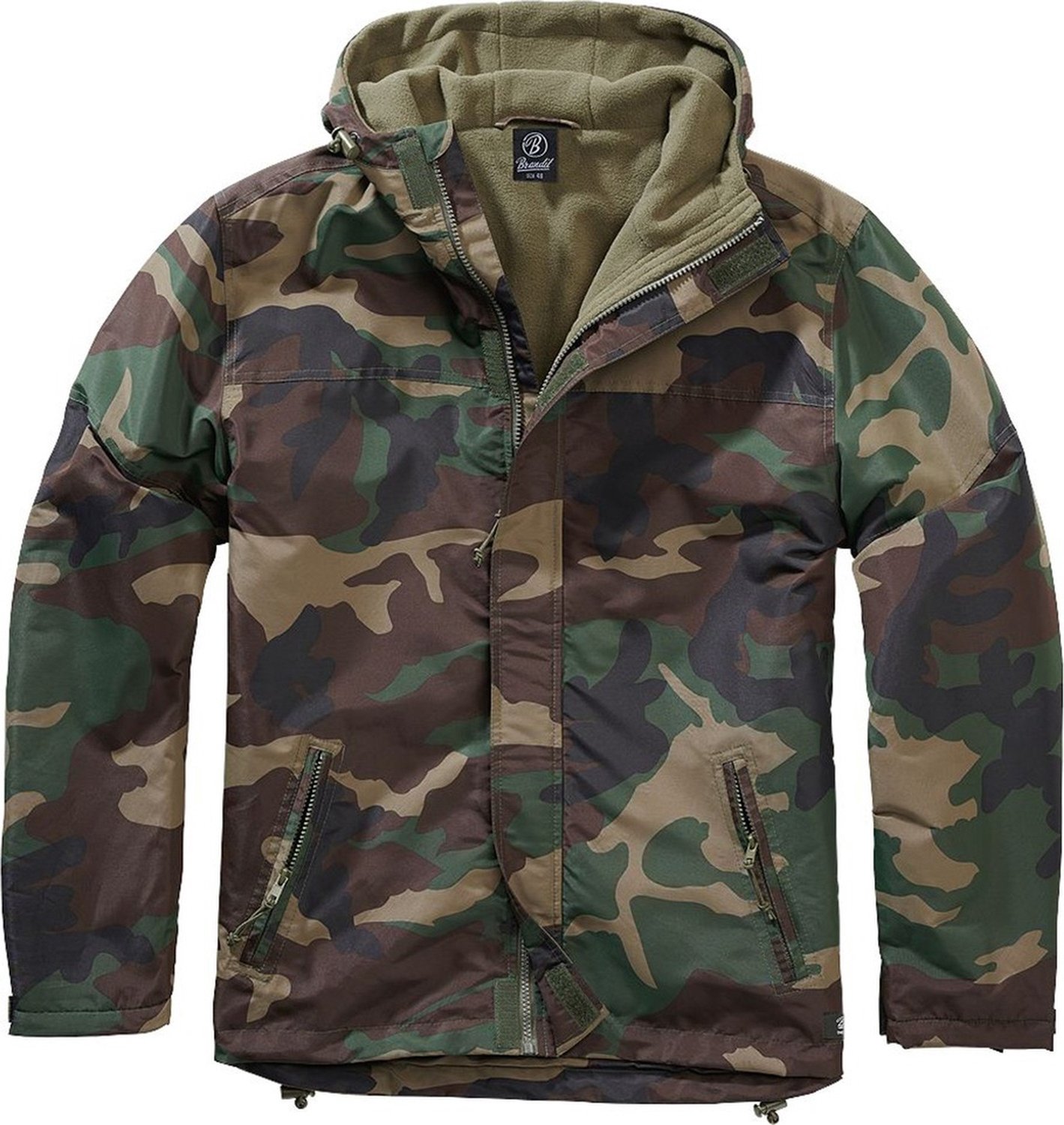 Brandit Windbreaker Zip Windbreaker L Polyester Basics Woodland