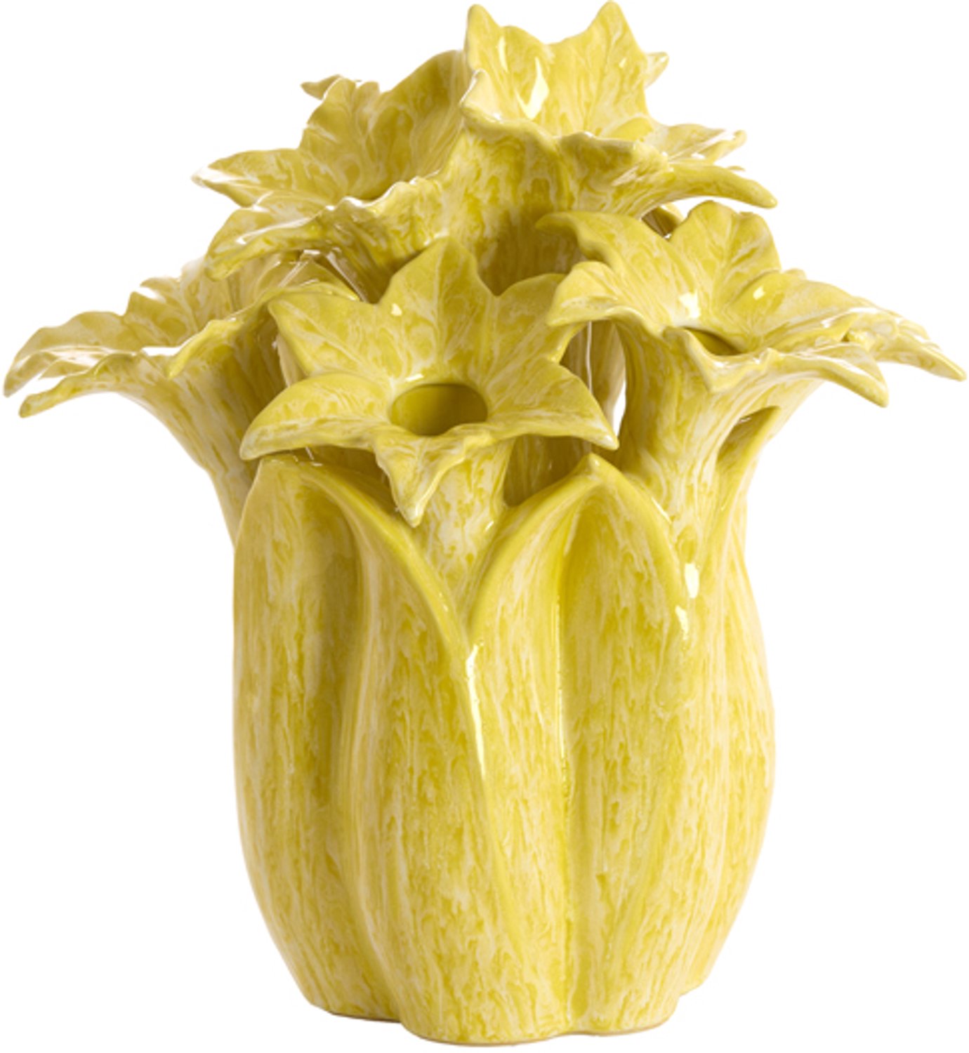 Light & Living Vaas SAMPAGA - Geel - 26.5x26.5x28 cm