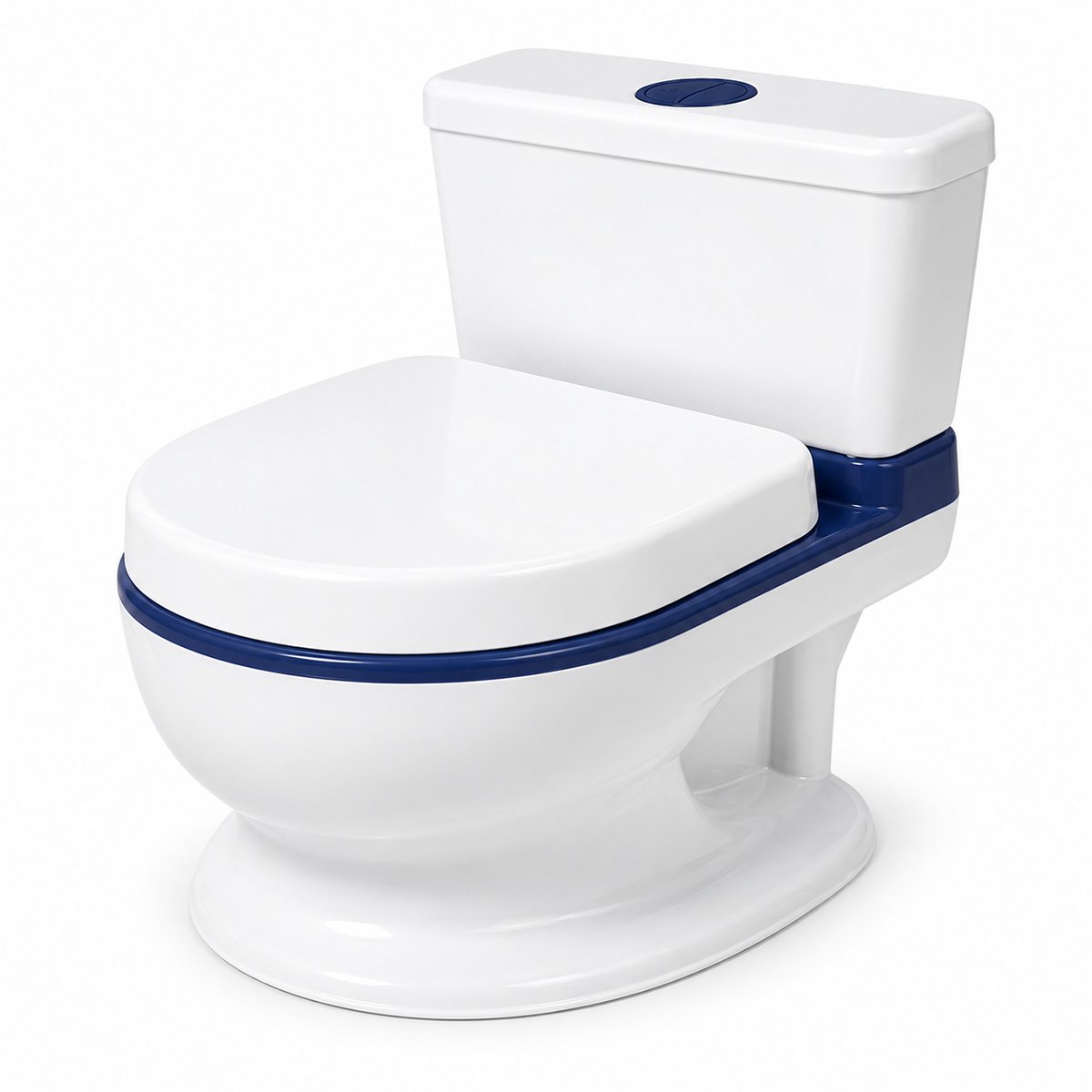 Interactief Kindertoilet met Geluid - Zindelijkheidstraining - Plaspotke - Urine Potjes - Toilettrainer - Levensecht Oefentoilet met Muziek & Opbergvak - Peuters - Ricokids Wit