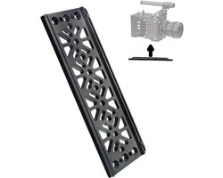 DIGITALFOTO Camera Zwaluwstaartplaat, Compatibel met ARRI ALEXA 35, Montage op Trinity, DJI RONIN 2, TIFFEN Steadicam M-2 etc, met Anti-Off Ontwerp, max. Belasting 50kg, 25 * 8,96cm, Lichtgewicht
