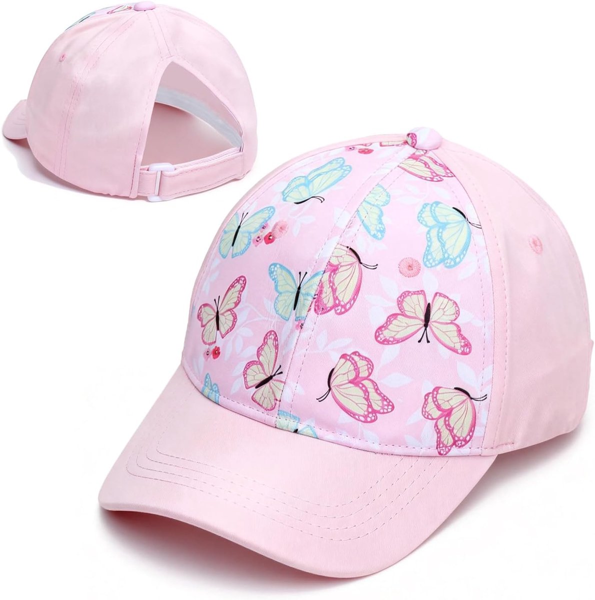 Pet voor kinderen, meisjes van 3 tot 8 jaar, verstelbare snapback, regenboog, honkbalpet, luipaard baseballpet, zonnehoed, zomermuts, kinderen, basecap, schildpet voor meisjes en jongens