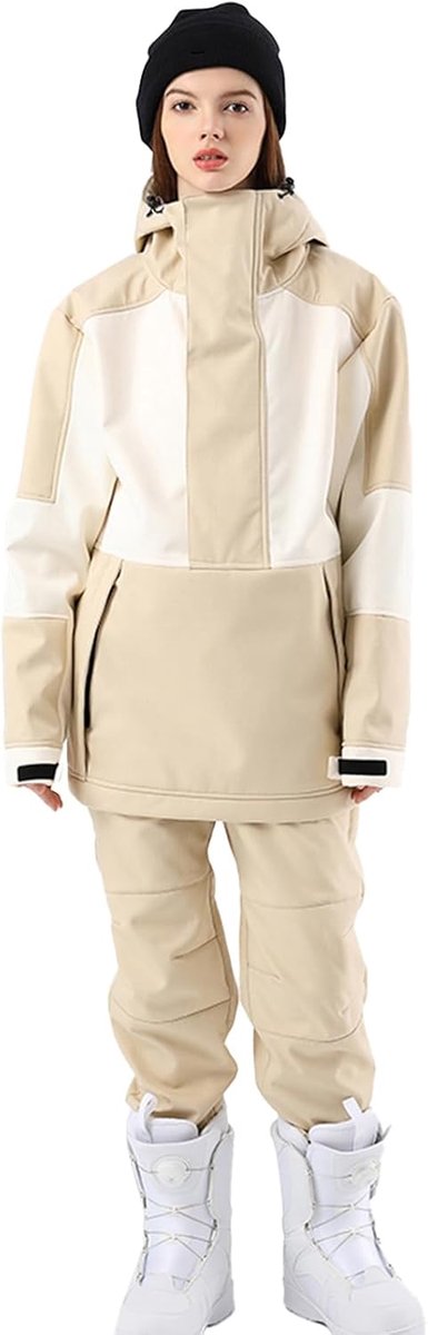 Heren dames skipak sneeuwpak dames skioverall winter warme sneeuw skiën sets outdoor jumpsuit met capuchon ritssluiting skipakken waterdicht snowboard skipak