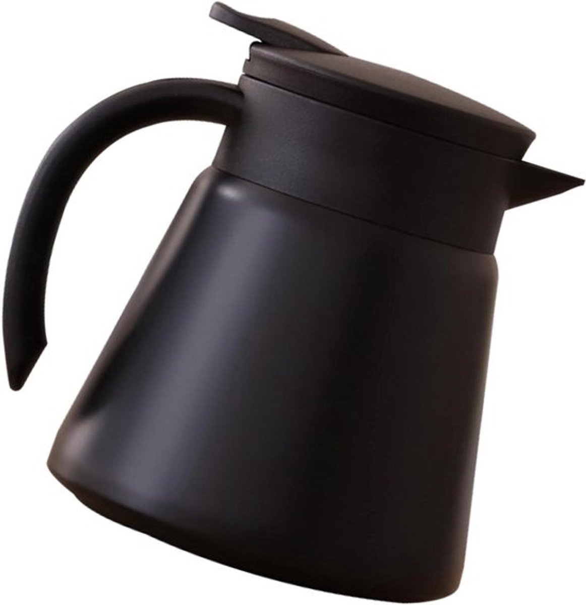 Geïsoleerde Koffiekan - Thermoskan Theepot - Dranken Warm Houden - Dubbelwandige Isolatie - 680ML Capaciteit - Zwart