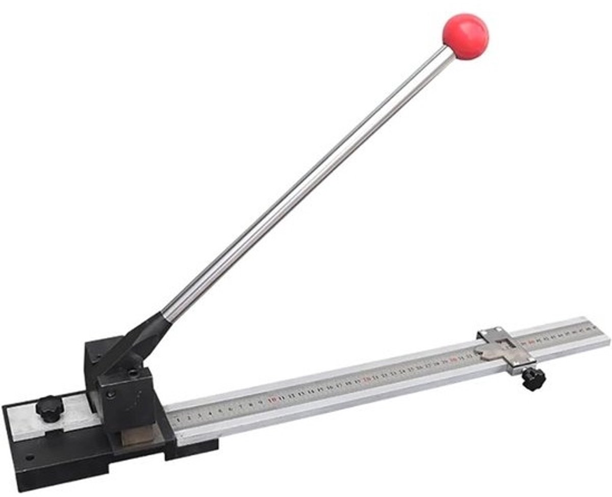PVC Vouwmatrijs Snijmachine - Handmatige Stansmachine - Precisie Snijden - Instelbare Lengte - 500 mm Max - Zilver