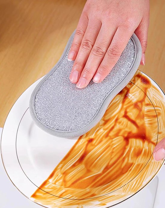4 stuks spletreinigingsborstel, voegenborstel, multifunctionele voegenreinigingsborstel, voegenreiniger, hoekreinigingsborstel, bevat 3 stuks sponzen voor de keuken — afbeelding 4