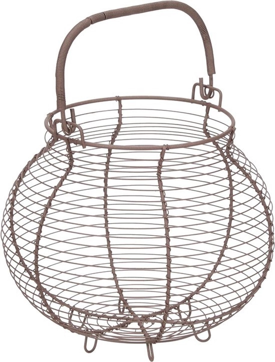 Metalen Eiermand - 25 cm Diameter, Verstelbare Hoogte 18-32 cm