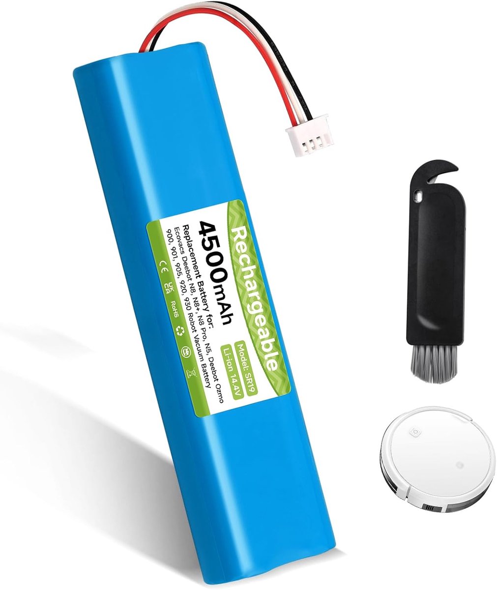 4500mAh/14,4V vervangende batterij voor Ecovacs Deebot N8 / N8+ / N8 Pro / N8 Pro+, N5, voor Ecovacs Deebot Ozmo 920 930 937 900 901 905 Stofzuiger batterij