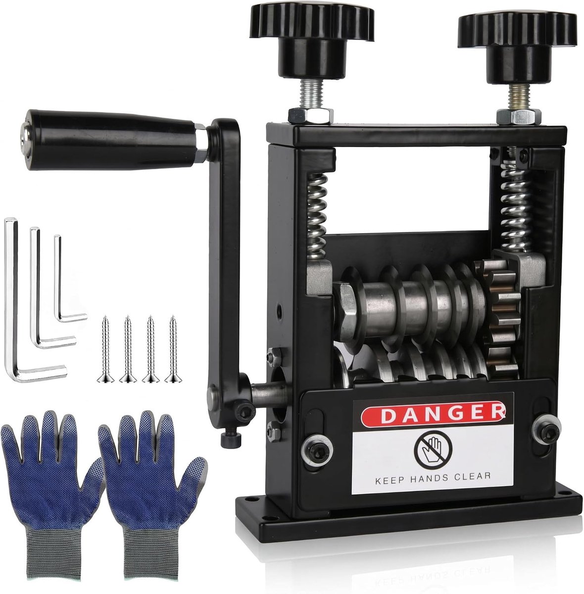 handmatige kabelstripper met 6 kanalen en 5 messen, kabelstripper voor 3-17 mm kabel, striptang, koperdraad, kabelstripper, recycling, elektrische kabels (zwart)