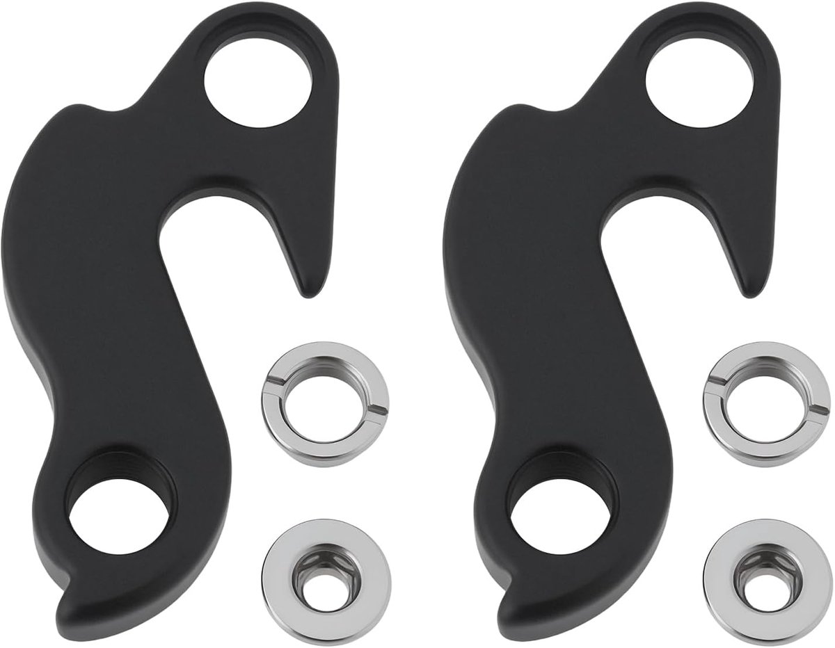 2 stuks fiets achterderailleur hanger met schroef en moer BGRD-3 compatibel met Pinnacle Arkose 2012 zwart