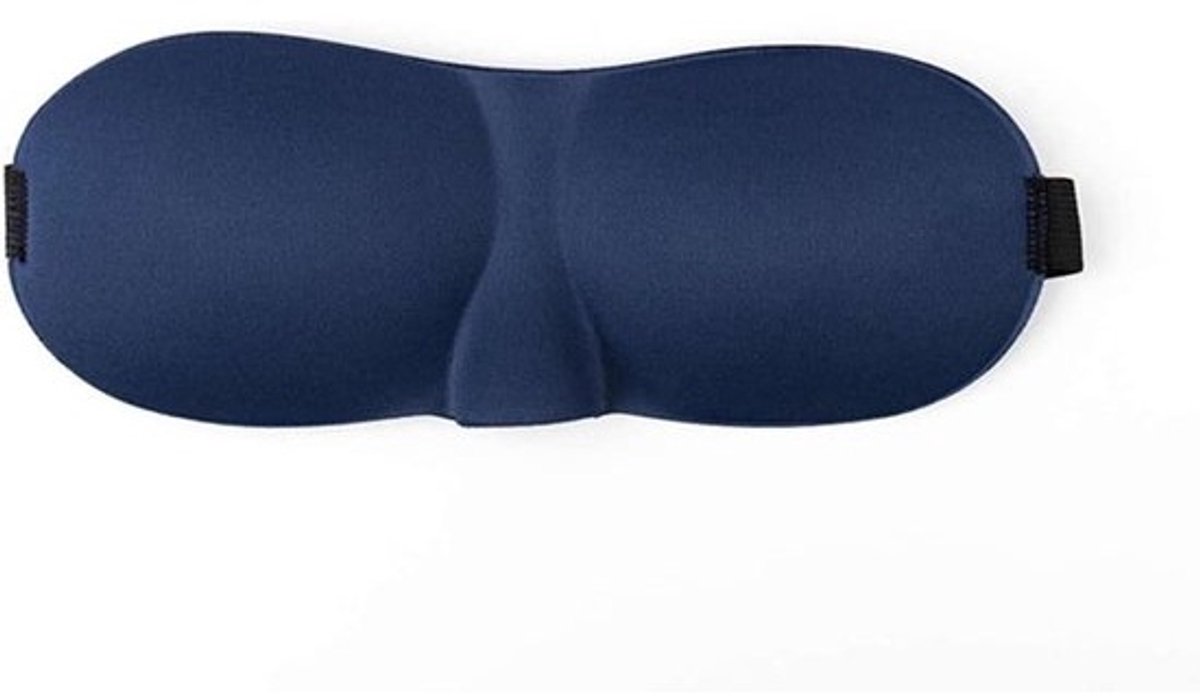 Slaapmasker - Oogmasker blinddoek - Reizen en rusten - 3D oogbewegingsvrijheid - 23.5cm x 9cm - Navy
