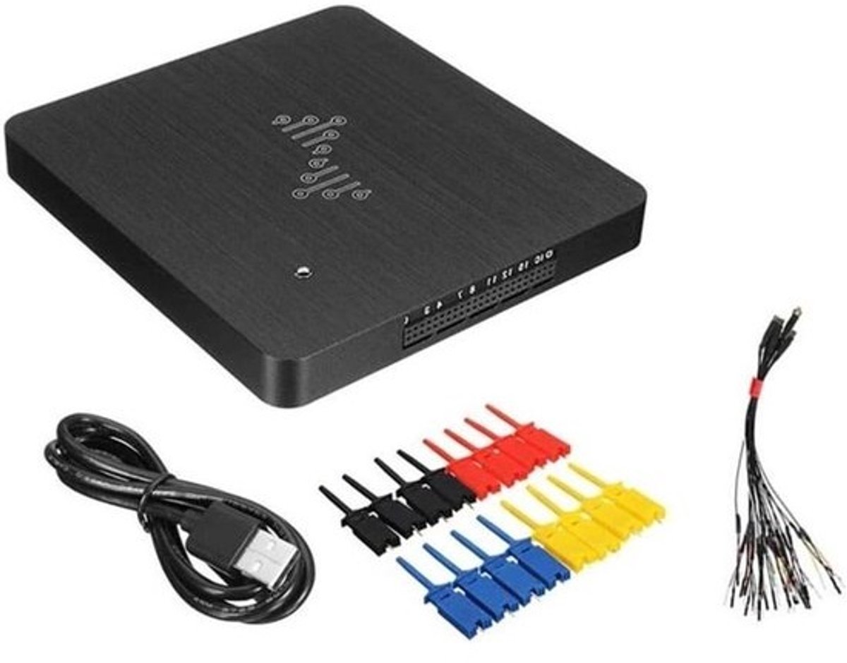 Logica Analyzer - Digitale Signaal Analysator - Elektronische Tests - 16 Kanalen 400MHz - 256MB SDRAM - Zwart