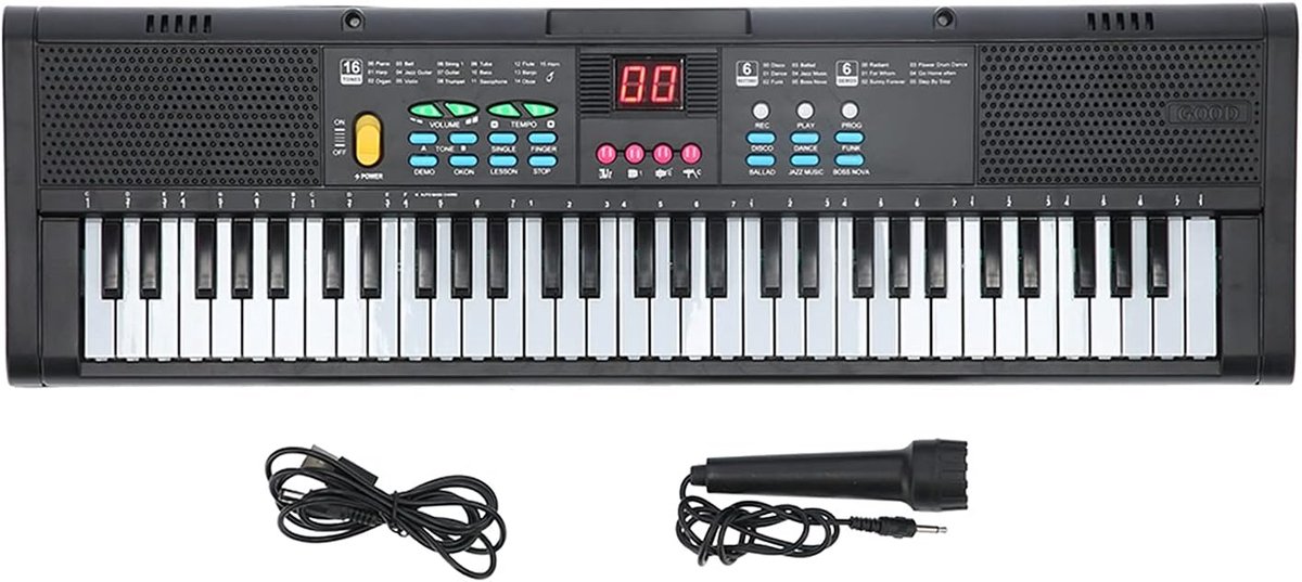Dailygoods - Draagbare Digitale Piano met 61 Toetsen en Microfoon