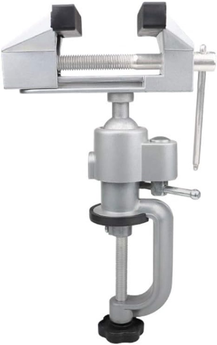 Dailygoods- Tafelklem Mini - DIY Klem voor Reparaties - Modelleren - Schilderen - Lijmen - 360 Graden Draaibaar - Keelcapaciteit 61 mm