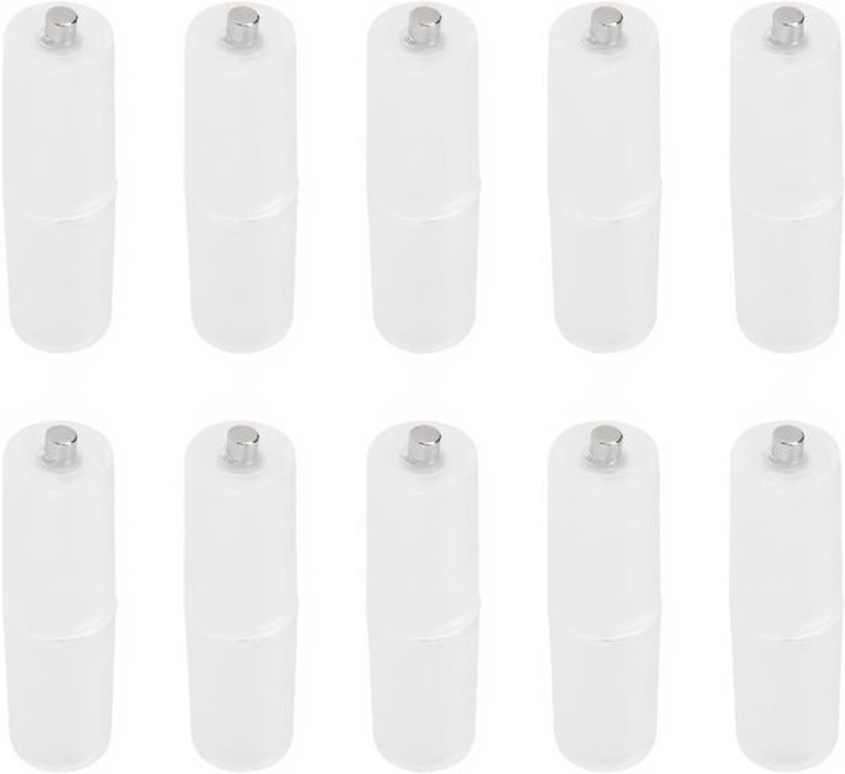 Aaa naar Aa Batterij Converter - Transparant Abs adapter