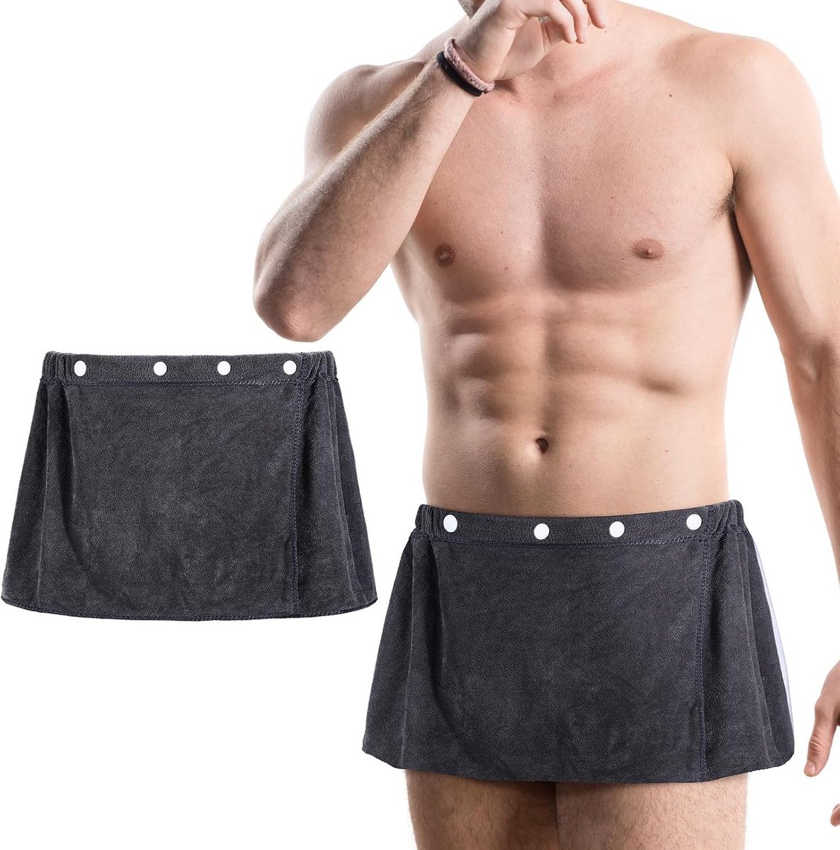 Saunadoek voor Mannen, 35 x 140 cm, Ideaal voor Fitness, Sport en Wellness